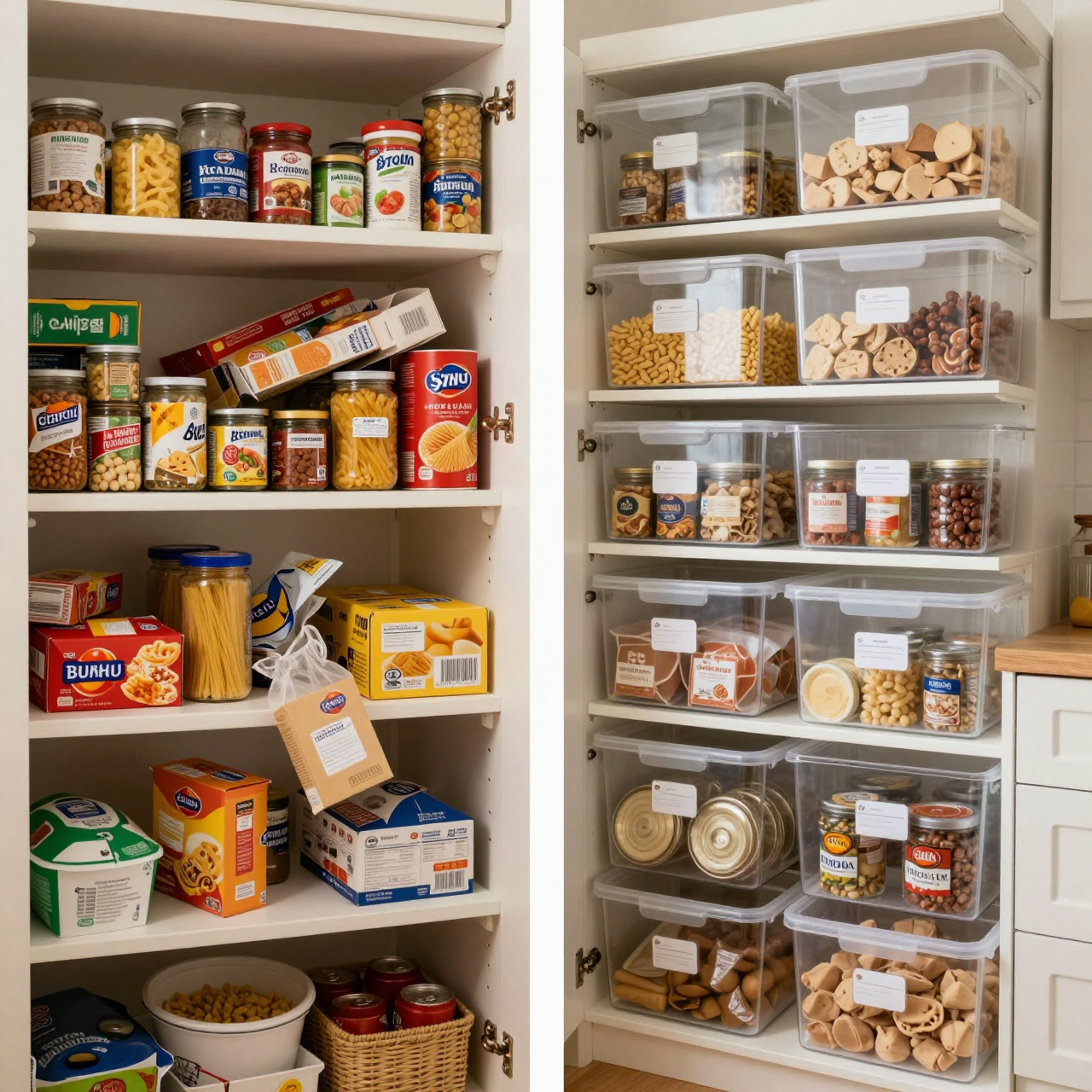 Pantry Reset — Before & After