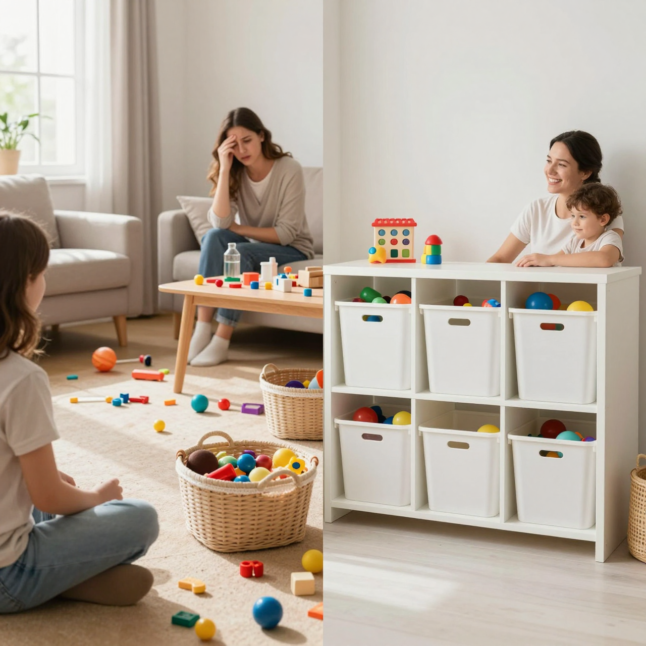 Toy Storage Reset — Before & After